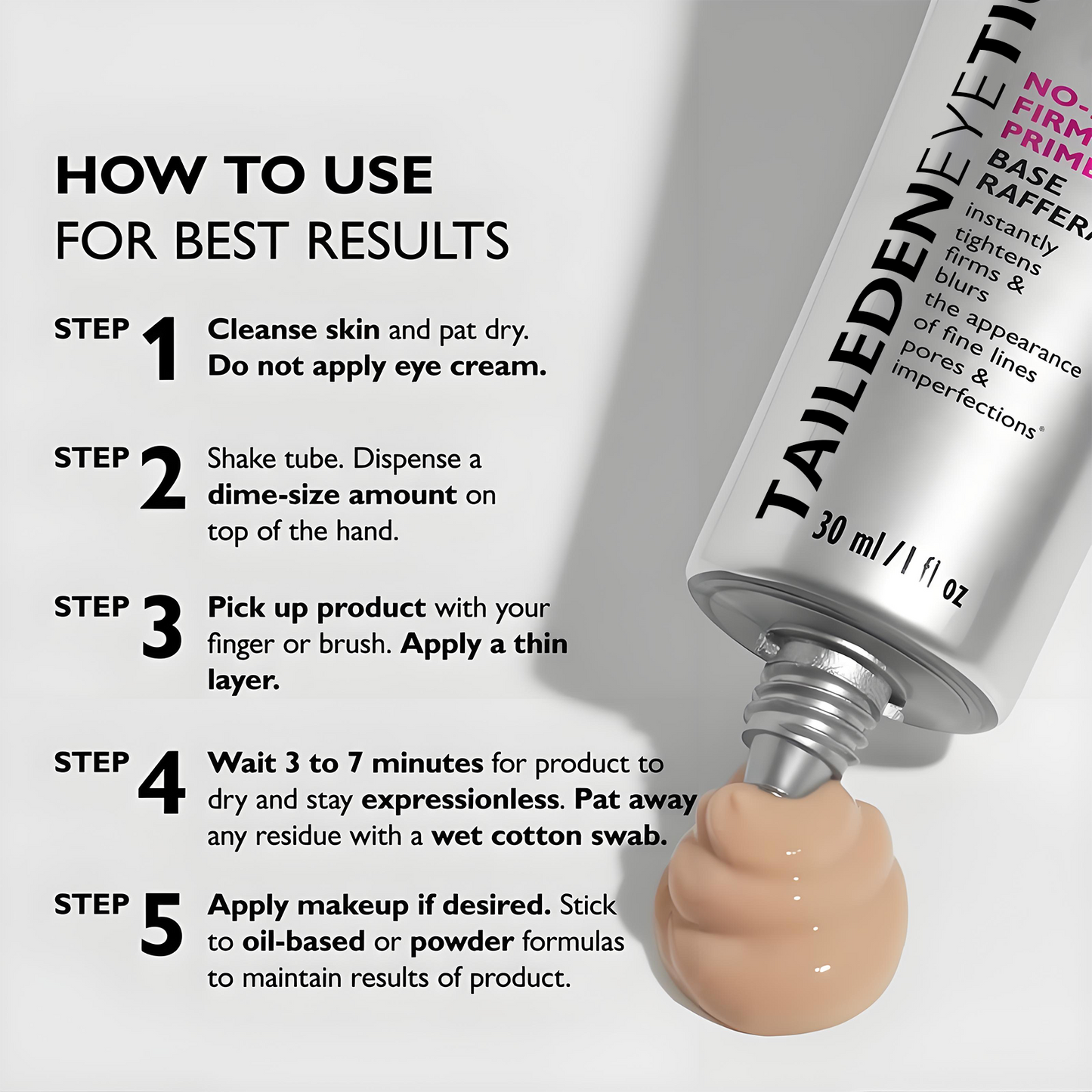 ✨ Last Day Discount: 79% OFF 🌸No-Filter Firming Primer, Tighten, Firm and Blur Skin for Flawless Makeup Application, Reduce Appearance of Fine Lines