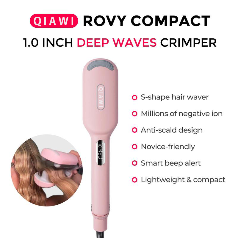 QIAWI™⭐⭐Final 4 Hours: 64% OFF COMPACT Hair Waver Crimper