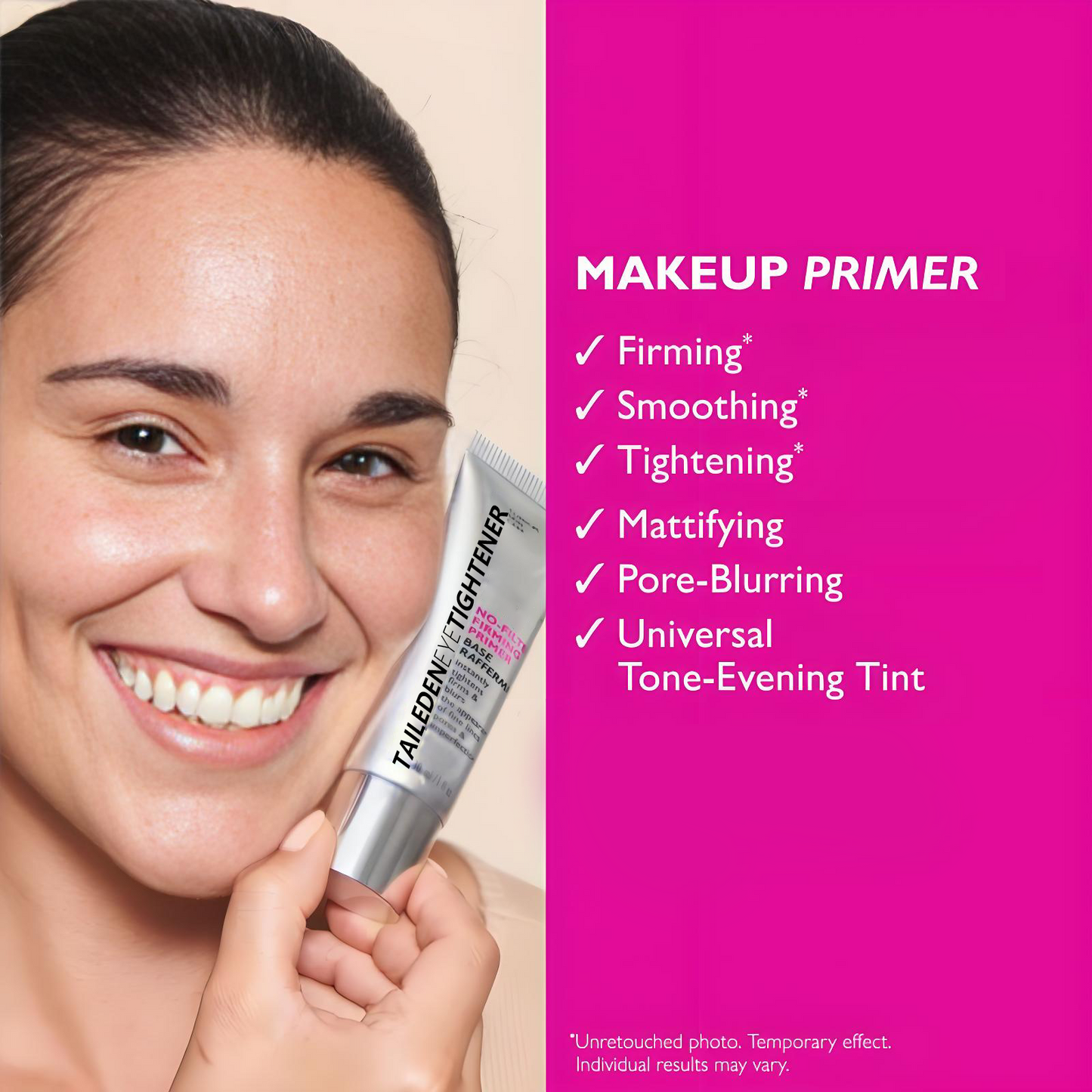 ✨ Last Day Discount: 79% OFF 🌸No-Filter Firming Primer, Tighten, Firm and Blur Skin for Flawless Makeup Application, Reduce Appearance of Fine Lines