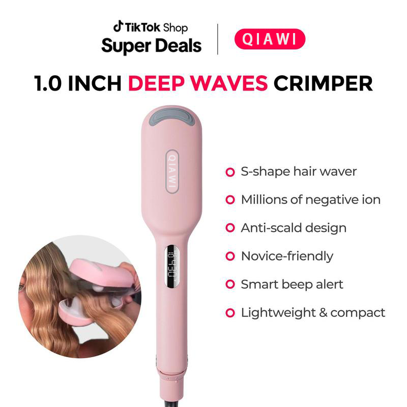 QIAWI™⭐⭐Final 4 Hours: 64% OFF COMPACT Hair Waver Crimper