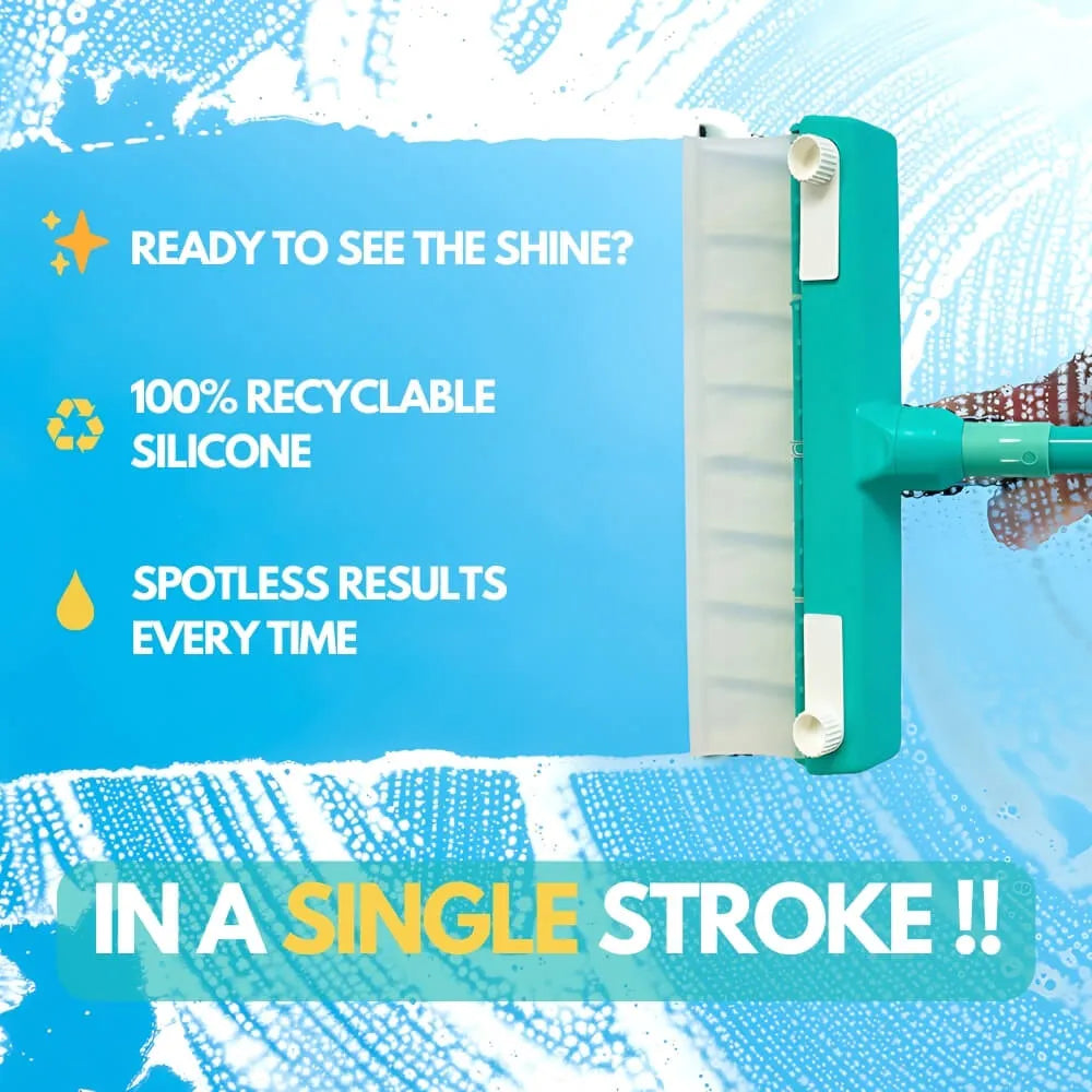 🔥 Whoa! Streak-Free Magic Window Squeegee (Eco-Friendly Silicone Kit!) - Quick & Easy!
