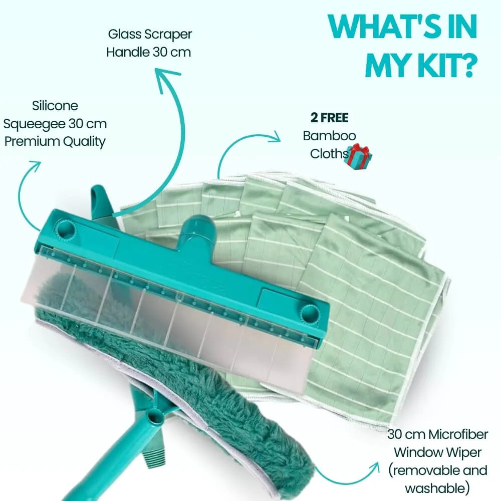 🔥 Whoa! Streak-Free Magic Window Squeegee (Eco-Friendly Silicone Kit!) - Quick & Easy!
