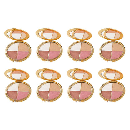 😍Last 3 hours 60% off⏰eye & cheek palette - eyeshadow and highlighter makeup (with Detachable Brush)